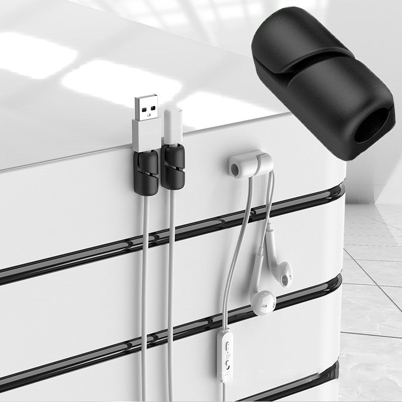 No-Mess Desk Cable Organizer Clips