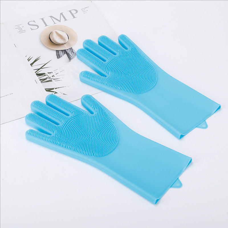 Multi-Purpose Silicone Scrub Gloves for Everyday Cleaning