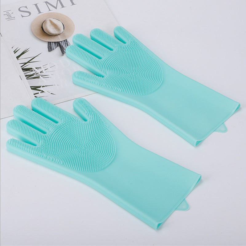 Multi-Purpose Silicone Scrub Gloves for Everyday Cleaning