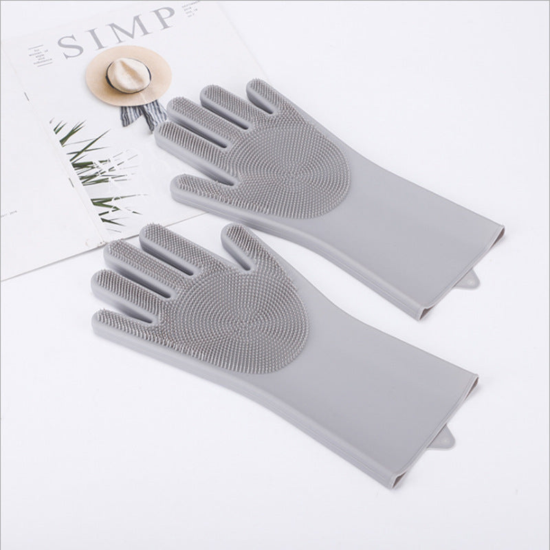 Multi-Purpose Silicone Scrub Gloves for Everyday Cleaning